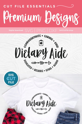 Dietary aide svg or dietary aid svg for crafters SVG SVG Cut File 