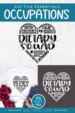 Dietary squad svg, dietary aide, dietitian SVG SVG Cut File 