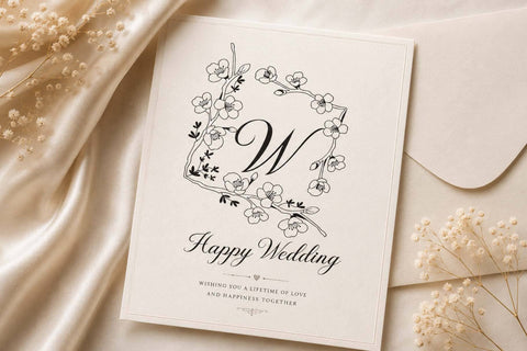 Difarina Sweet Monogram Font Prasetya Letter 