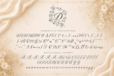 Difarina Sweet Monogram Font Prasetya Letter 