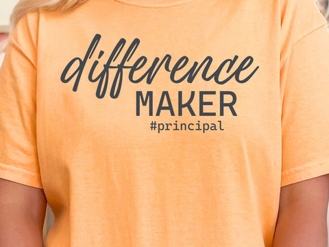 Difference Maker Principal SVG: Back to School Design SVG DesignDestine 