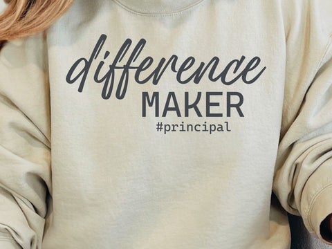 Difference Maker Principal SVG: Back to School Design SVG DesignDestine 