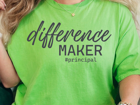 Difference Maker Principal SVG: Back to School Design SVG DesignDestine 