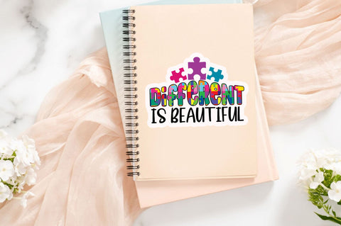 Different is beautiful Sticker Design Sublimation Regulrcrative 