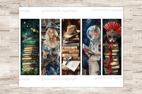 Digital Bookmarks For Women | Print And Cut Printable Paper SVG GlamArtZhanna 