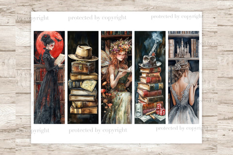 Digital Bookmarks For Women | Print And Cut Printable Paper SVG GlamArtZhanna 