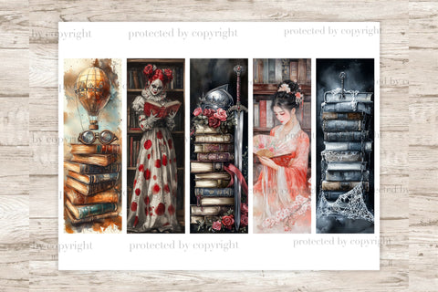 Digital Bookmarks For Women | Print And Cut Printable Paper SVG GlamArtZhanna 