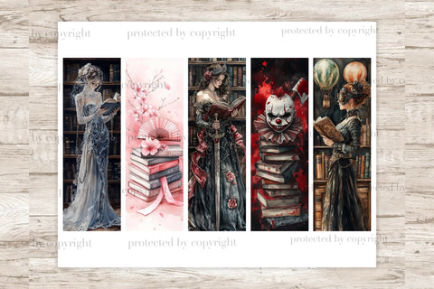 Digital Bookmarks For Women | Print And Cut Printable Paper SVG GlamArtZhanna 