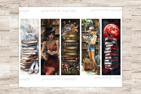 Digital Bookmarks For Women | Print And Cut Printable Paper SVG GlamArtZhanna 