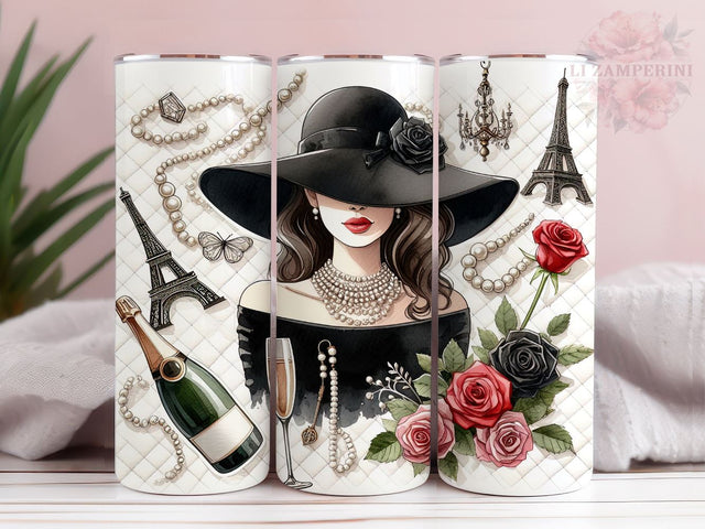 Digital Fashion Girl 20oz Tumbler Wrap PNG, Digital Fashion Tumber Png, Straight & Tapered Tumbler Wrap, Instant Digital Download Sublimation Li Zamperini 