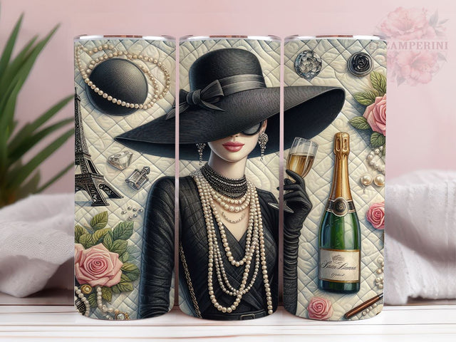 Digital Fashion Girl 20oz Tumbler Wrap PNG, Digital Fashion Tumber Png, Straight & Tapered Tumbler Wrap, Instant Digital Download Sublimation Li Zamperini 