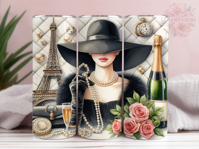 Digital Fashion Girl 20oz Tumbler Wrap PNG, Digital Fashion Tumber Png, Straight & Tapered Tumbler Wrap, Instant Digital Download Sublimation Li Zamperini 