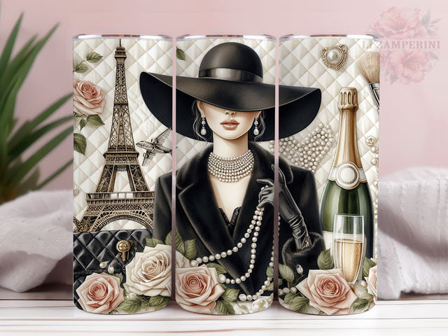 Digital Fashion Girl 20oz Tumbler Wrap PNG, Digital Fashion Tumber Png, Straight & Tapered Tumbler Wrap, Instant Digital Download Sublimation Li Zamperini 