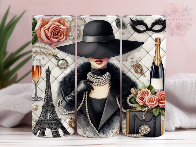 Digital Fashion Girl 20oz Tumbler Wrap PNG, Digital Fashion Tumber Png, Straight & Tapered Tumbler Wrap, Instant Digital Download Sublimation Li Zamperini 