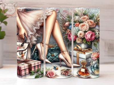 Digital Glam Legs 20oz Tumbler Png, Straight & Tapered Tumbler Png, Glam Girl Tumbler Png, Digital Download PNG Sublimation Lara' s Designs 