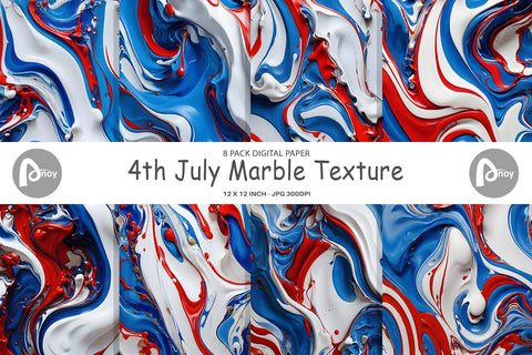 Digital Paper 4th July Marble Texture Digital Pattern artnoy 