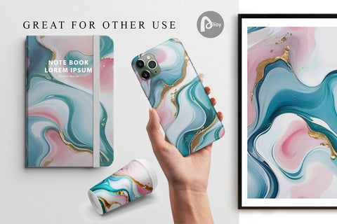 Digital Paper Abstract Fluid Digital Pattern artnoy 