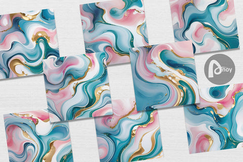 Digital Paper Abstract Fluid Digital Pattern artnoy 