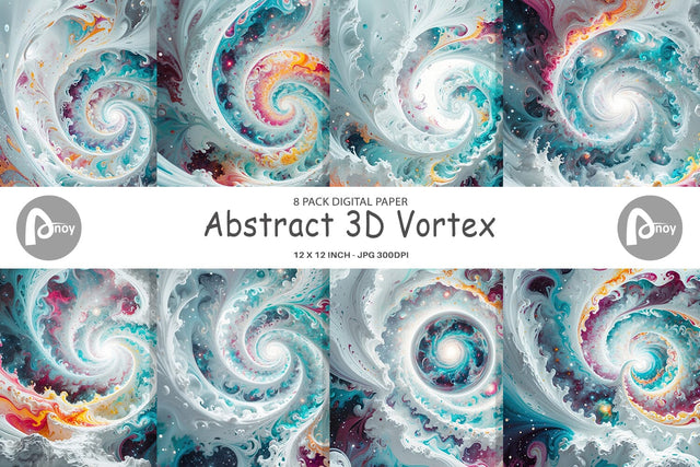 Digital Paper Abstract Vortex Digital Pattern artnoy 