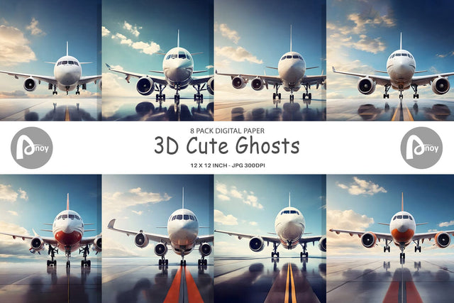 Digital Paper Airplane Digital Pattern artnoy 