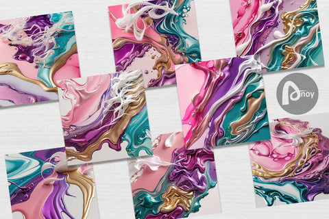 Digital Paper Alcohol Ink Painting Digital Pattern artnoy 