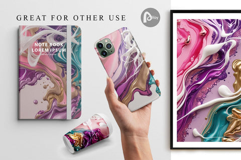 Digital Paper Alcohol Ink Painting Digital Pattern artnoy 