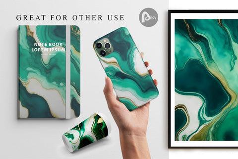 Digital Paper Alcohol Ink Turquoise Digital Pattern artnoy 