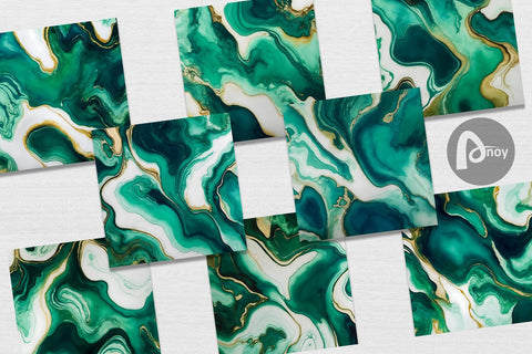 Digital Paper Alcohol Ink Turquoise Digital Pattern artnoy 