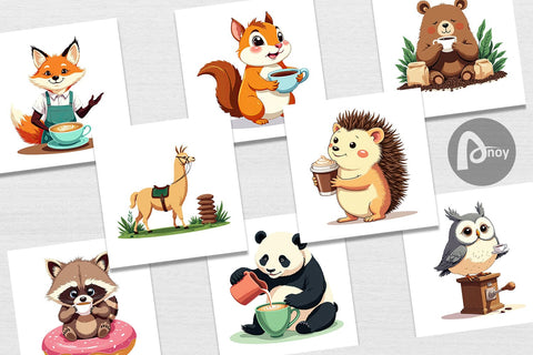 Digital Paper Animal Finest Brew Digital Pattern artnoy 