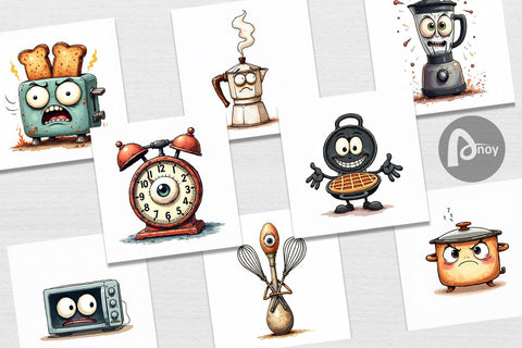 Digital Paper Annoyed Appliances Digital Pattern artnoy 