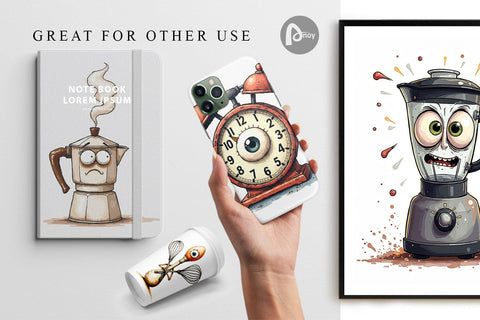 Digital Paper Annoyed Appliances Digital Pattern artnoy 