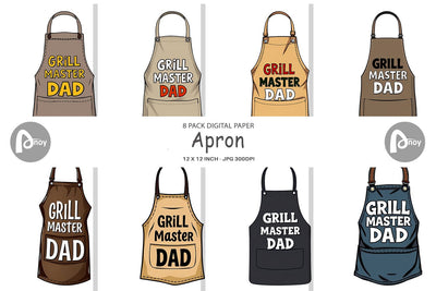 Digital Paper Apron Digital Pattern artnoy 