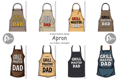 Digital Paper Apron Digital Pattern artnoy 