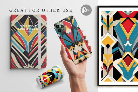 Digital Paper Art Deco Pattern Digital Pattern artnoy 