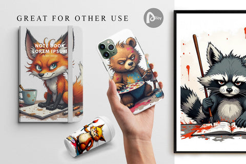 Digital Paper Art Grumps Digital Pattern artnoy 