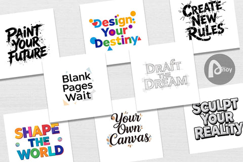 Digital Paper Artistic Creative Destiny Quote Digital Pattern artnoy 