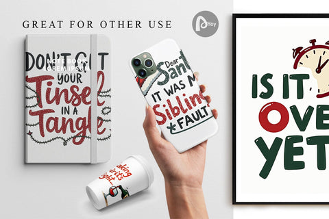 Digital Paper Awkward Family Christmas Quotes Digital Pattern artnoy 