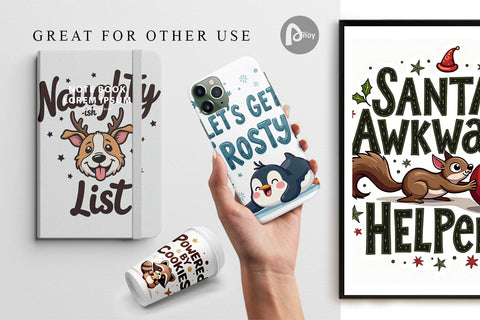 Digital Paper Awkwardly Festive Critters: Ugly Cute Animal Quotes Digital Pattern artnoy 