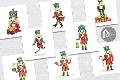 Digital Paper Baby Nutcracker Fun Digital Pattern artnoy 