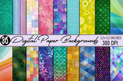 Digital Paper Backgrounds Digital Pattern SVGArt 