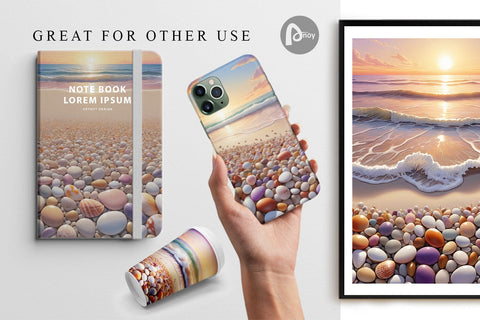 Digital Paper Beach Summer Sublimation artnoy 