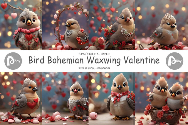 Digital Paper Bird Bohemian Digital Pattern artnoy 