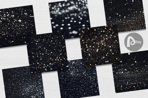 Digital Paper Black Bokeh Pattern Digital Pattern artnoy 