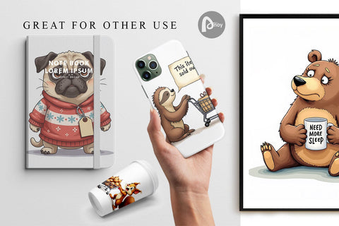 Digital Paper Black Friday Frenzy Digital Pattern artnoy 