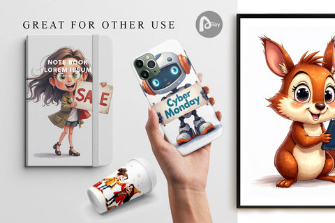 Digital Paper Black Friday Frenzy Digital Pattern artnoy 