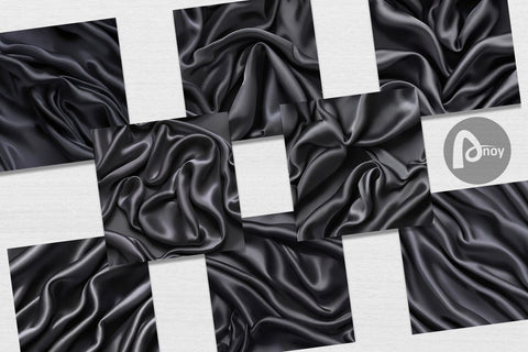 Digital Paper Black Silk Pattern Digital Pattern artnoy 