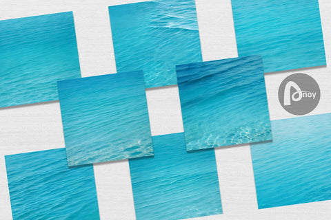 Digital Paper Blue Sea Digital Pattern artnoy 