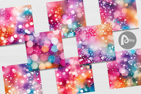 Digital Paper Bokeh Effect Digital Pattern artnoy 