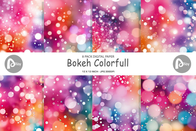 Digital Paper Bokeh Effect Digital Pattern artnoy 