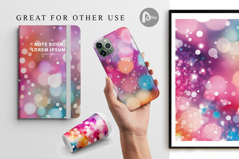 Digital Paper Bokeh Effect Digital Pattern artnoy 